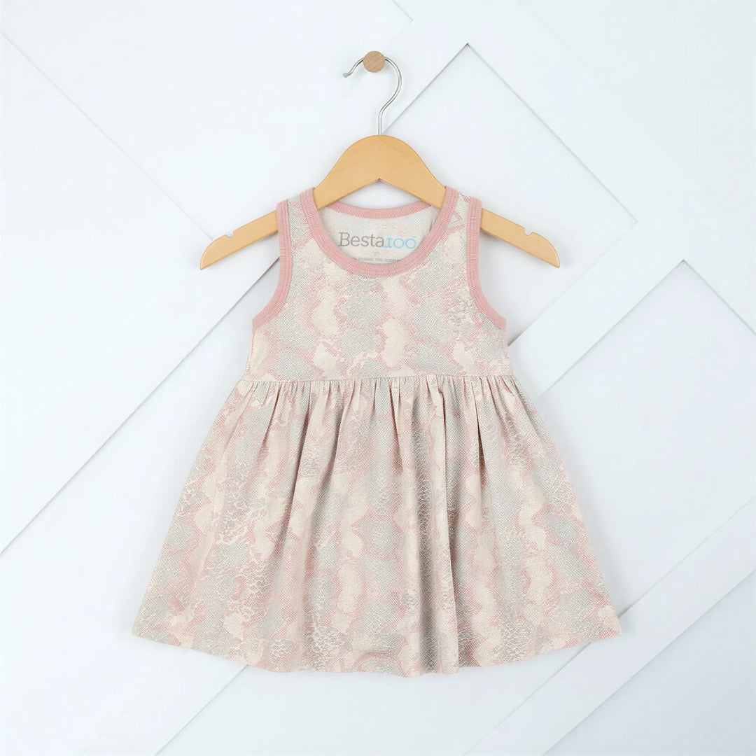 Snake Print Pink Dress