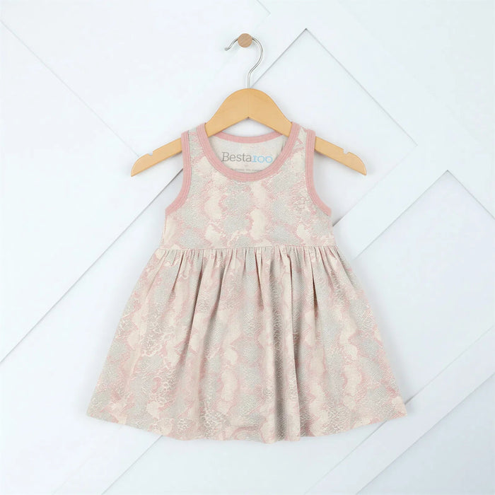 Snake Print Pink Dress - Bestaroo