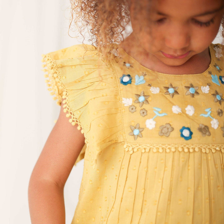 Bestaroo - Bamboo - arya mini dress in mustard