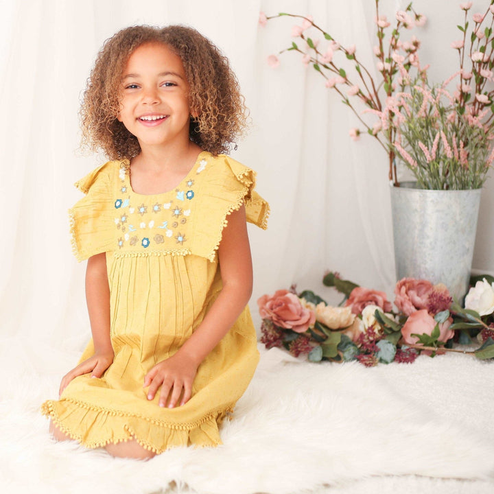 Bestaroo - Bamboo - arya mini dress in mustard