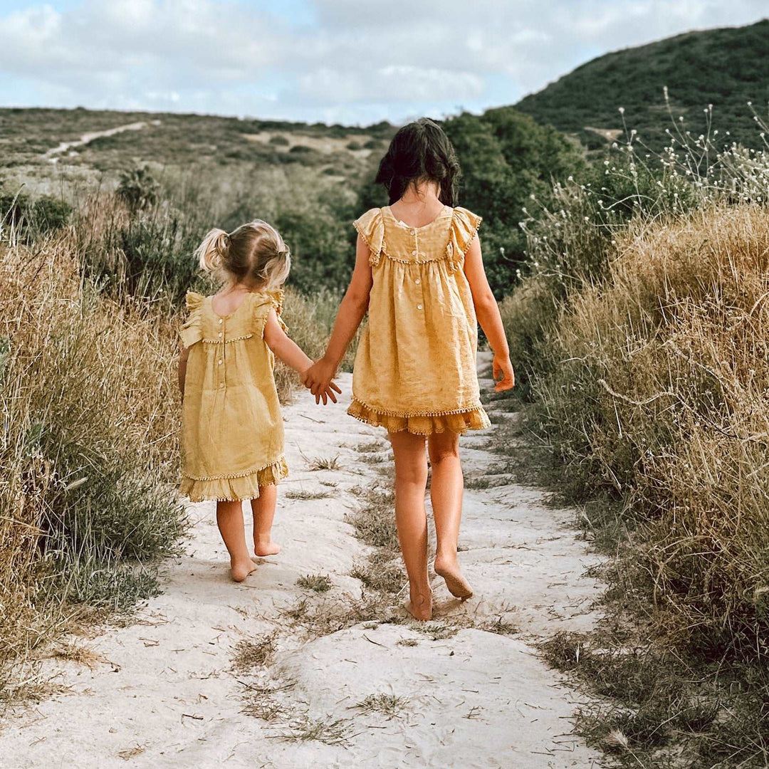 Bestaroo - Bamboo - arya mini dress in mustard