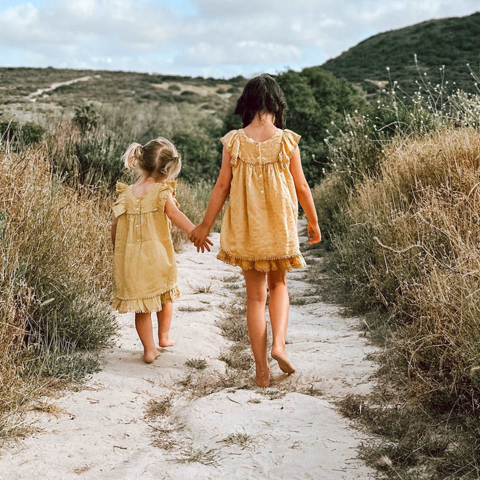 Bestaroo - Bamboo - arya mini dress in mustard
