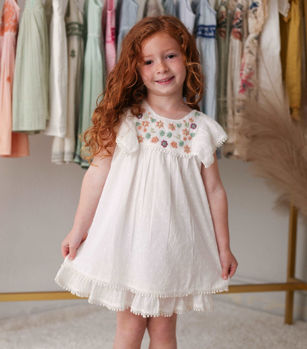 Bestaroo - Bamboo - arya mini dress in white