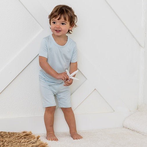 Bestaroo - Bamboo - Baby Blue Shorts PJ set
