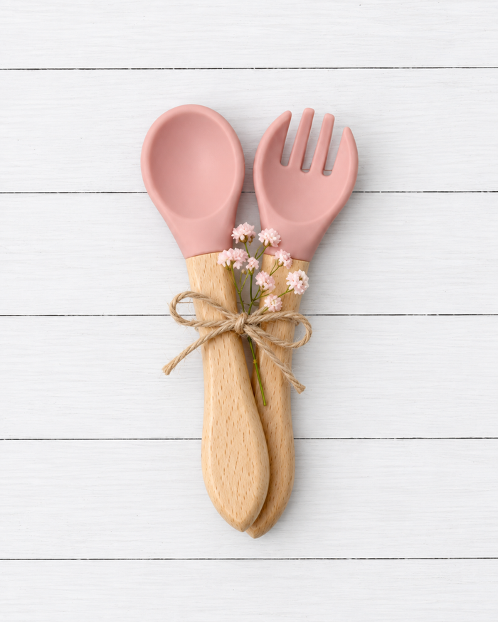 Bestaroo - Bamboo - Baby Fork & Spoon Set