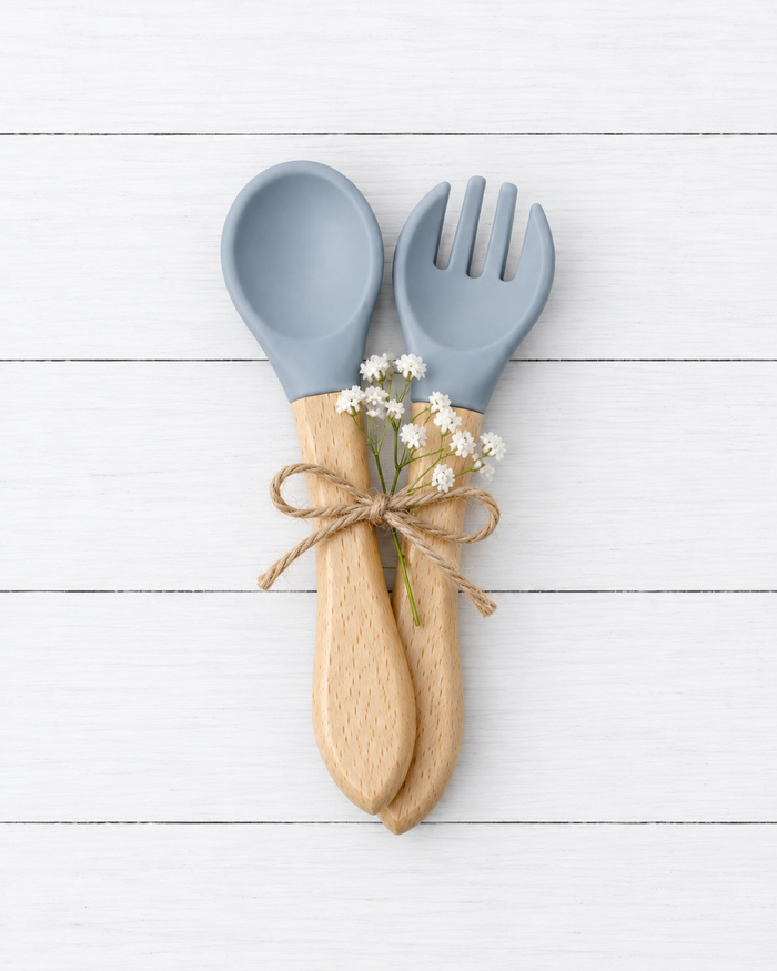 Bestaroo - Bamboo - Baby Fork & Spoon Set
