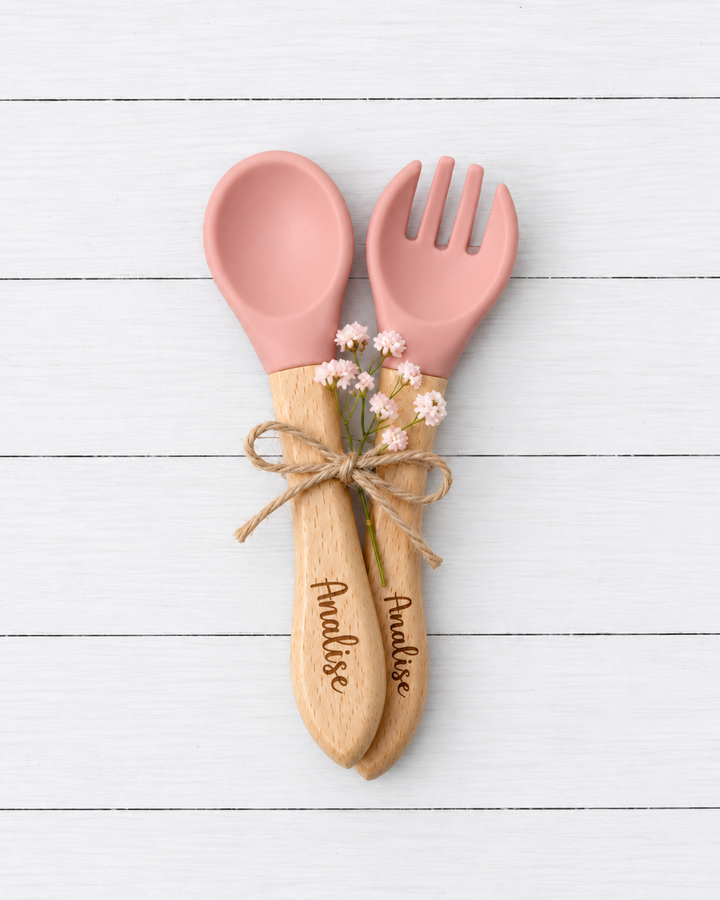 Bestaroo - Bamboo - Baby Fork &amp; Spoon Set