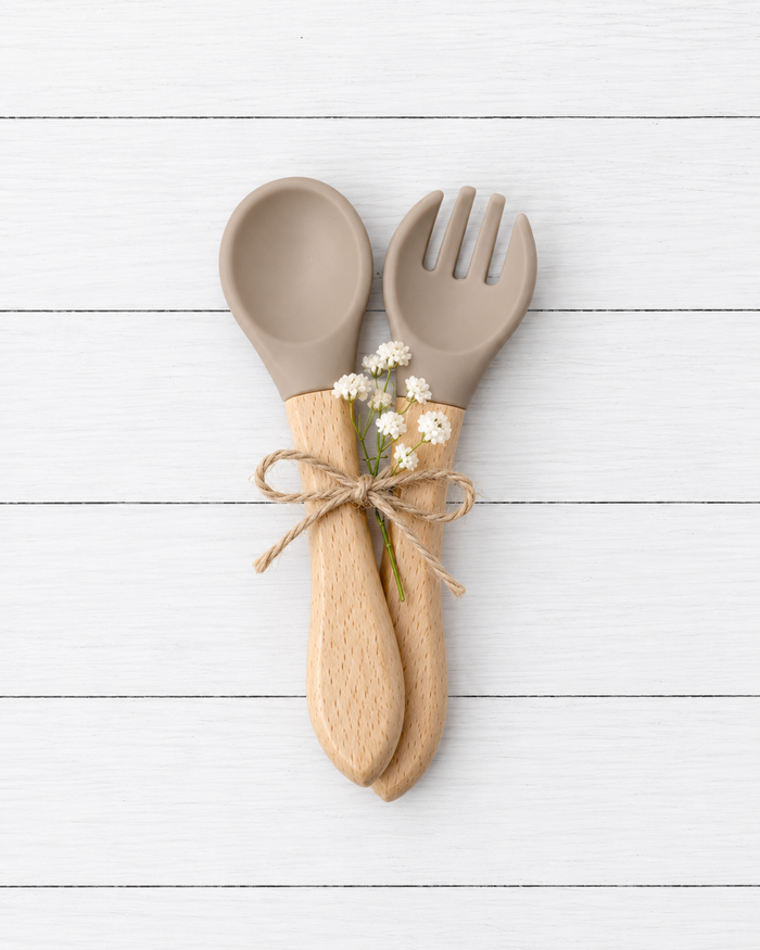 Bestaroo - Bamboo - Baby Fork & Spoon Set