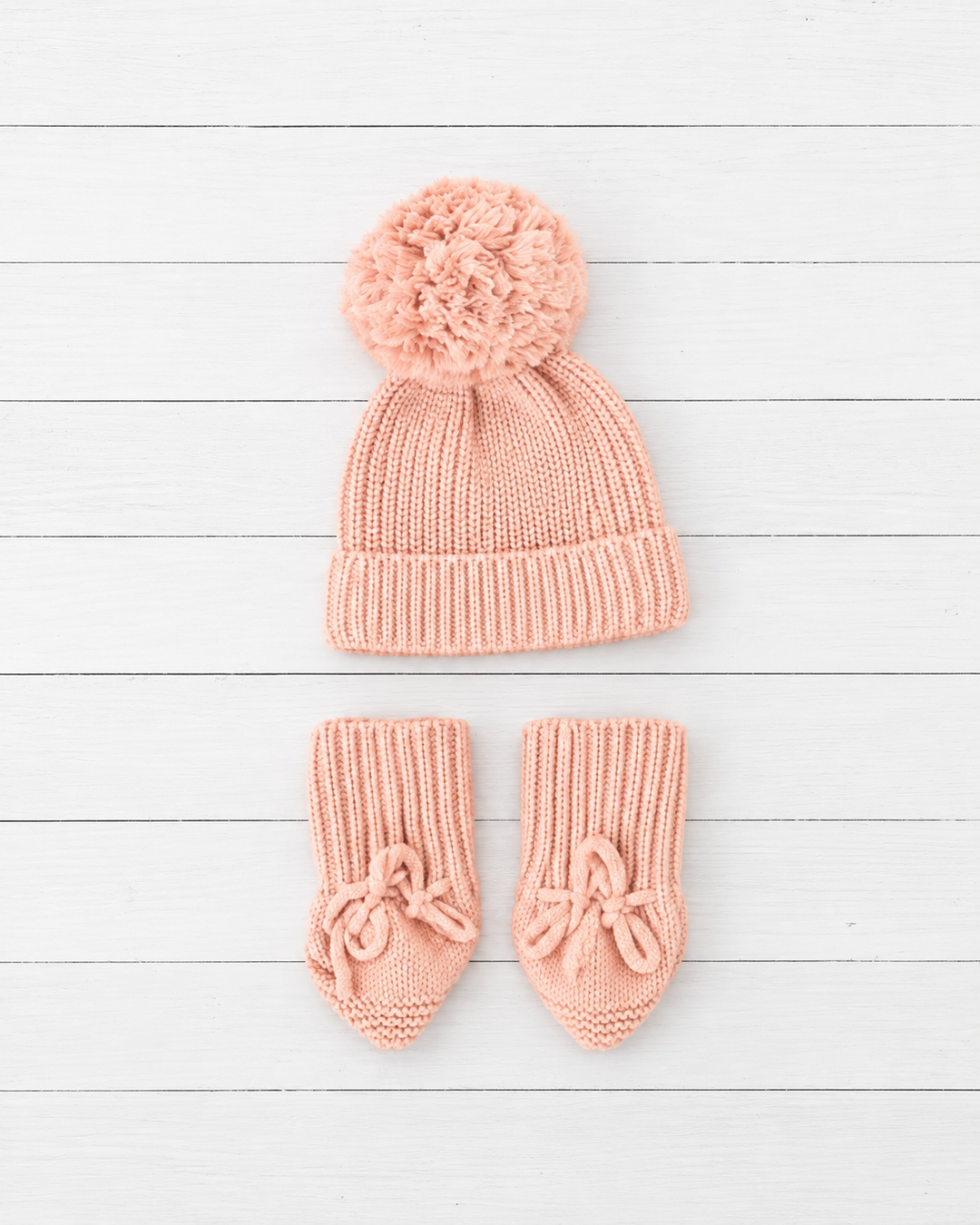 Bestaroo - Bamboo - Beanie &amp; Bootie Set Blush