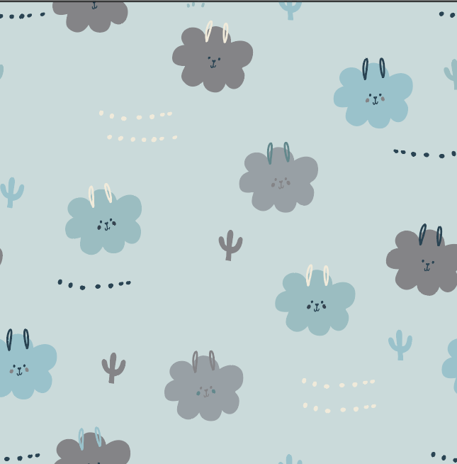 Bestaroo - Bamboo - Bedtime Bears💕Sleepy Llamas Swaddle Blue
