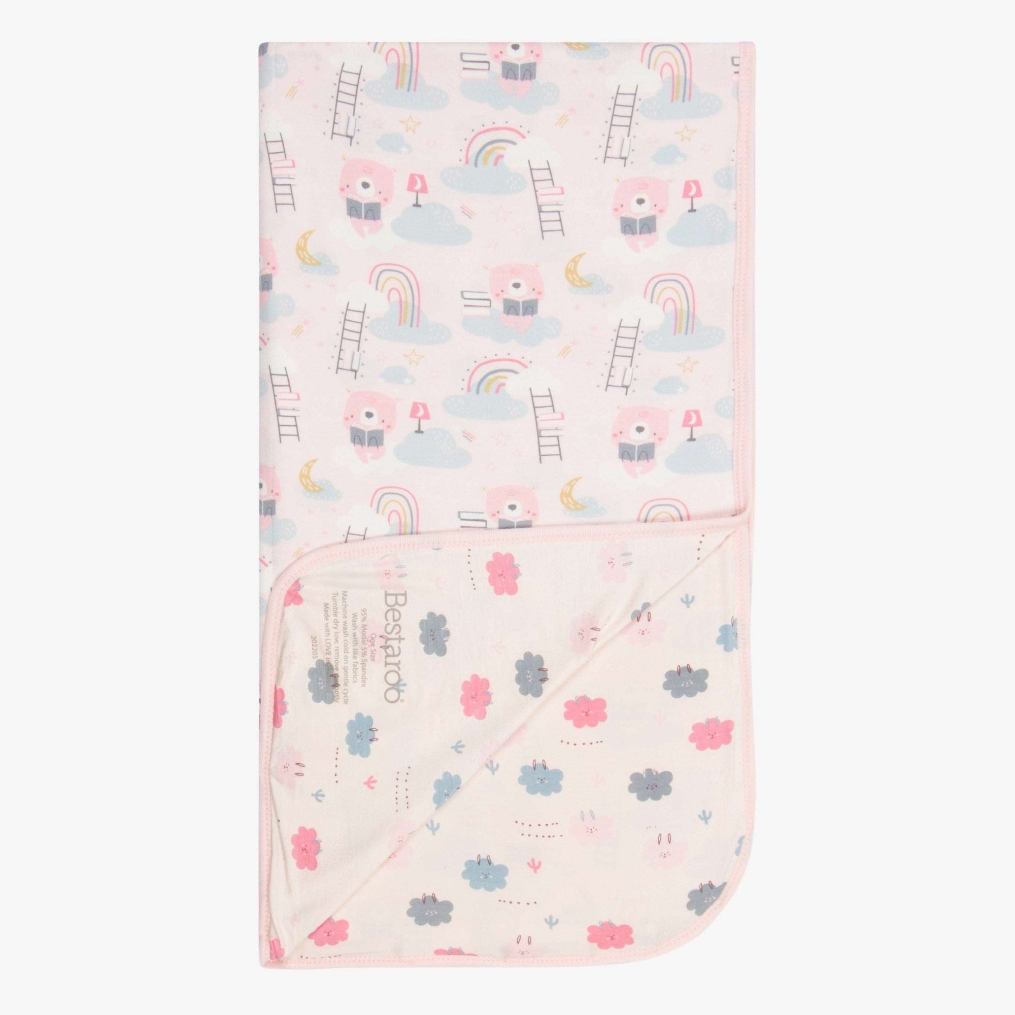 Bestaroo - Bedtime Bears💕Sleepy Llamas Swaddle Pink