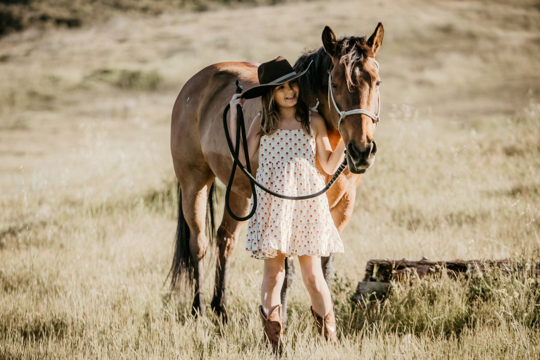 Bestaroo - Bella Rust Floral Floral Dress