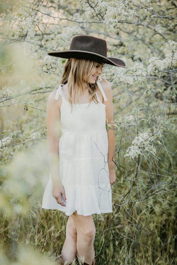 Bestaroo - Bella White Sparkle Dress