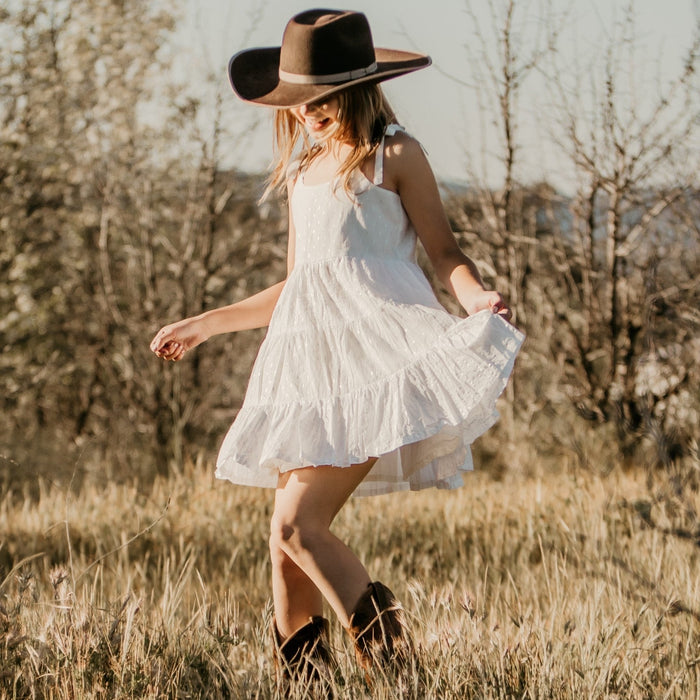 Bestaroo - Bella White Sparkle Dress