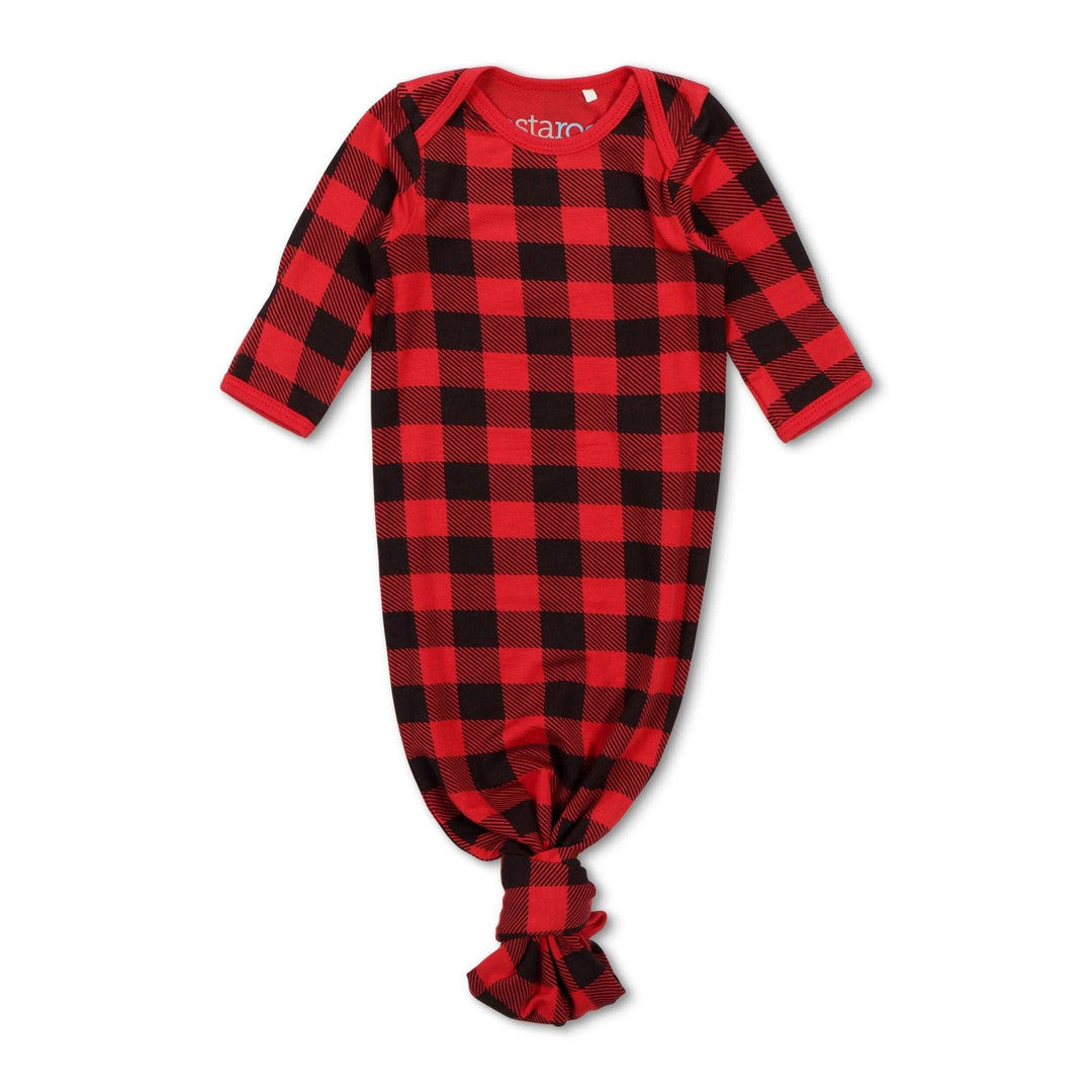 Bestaroo - Bamboo - Black & Red Plaid Gown