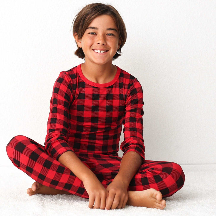 Bestaroo - Black & Red Plaid Pajama