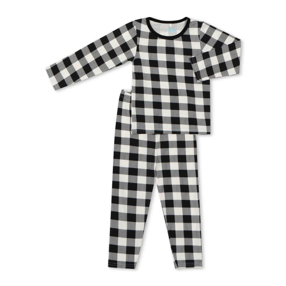 Bestaroo - Black & White Plaid Pajama
