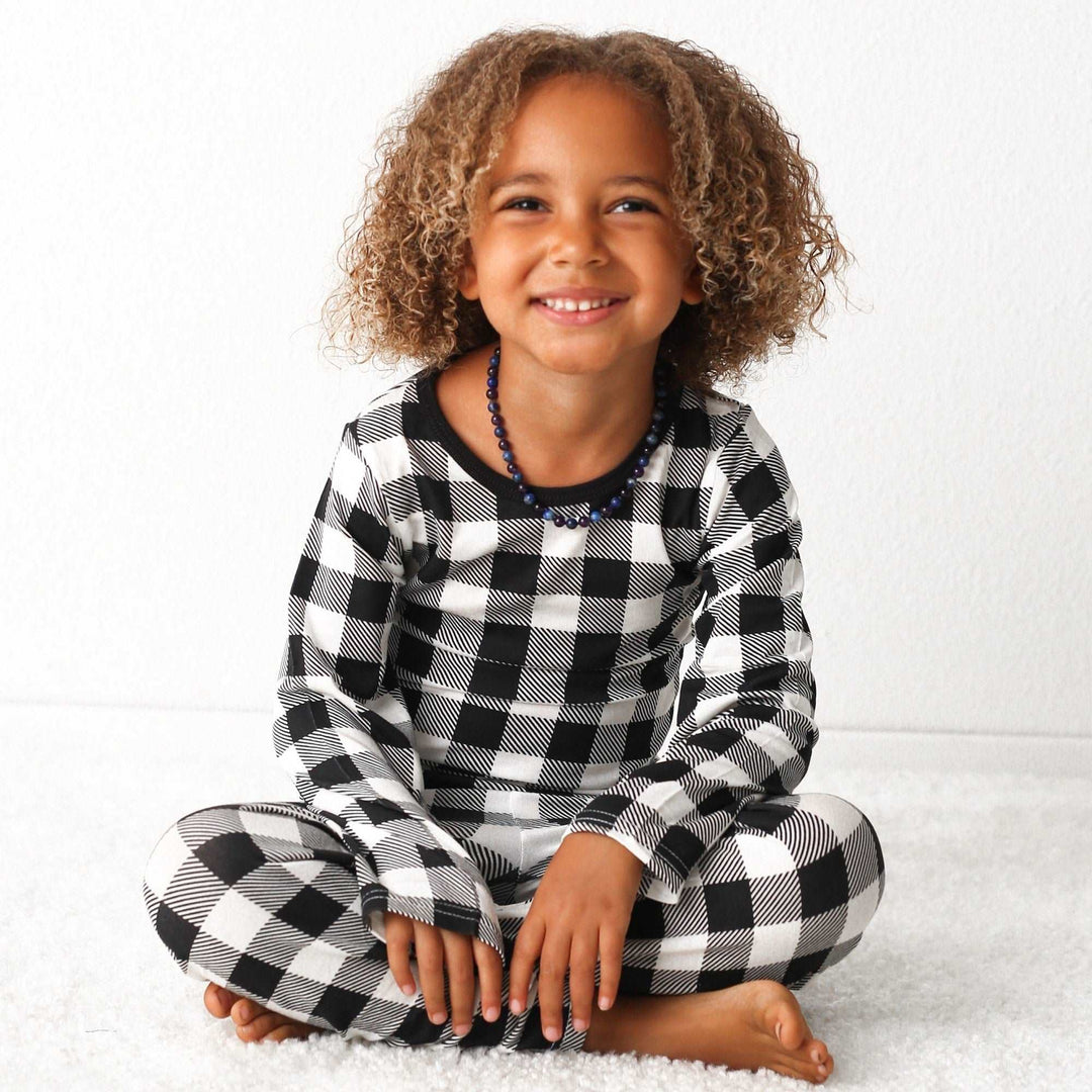 Bestaroo - Black & White Plaid Pajama