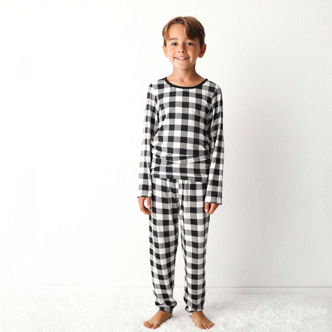 Bestaroo - Black & White Plaid Pajama
