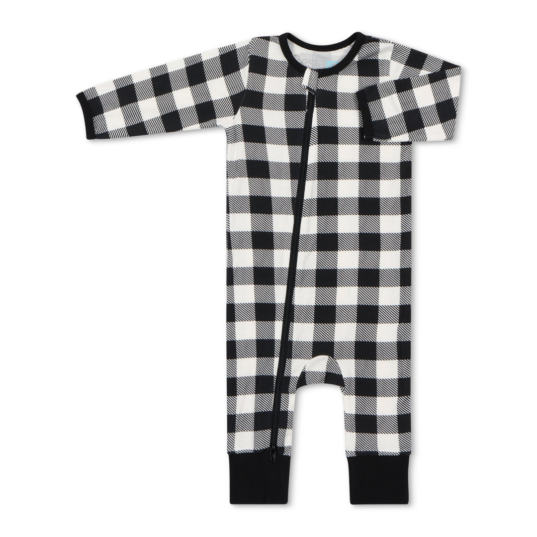 Bestaroo - Black & White Plaid Romper