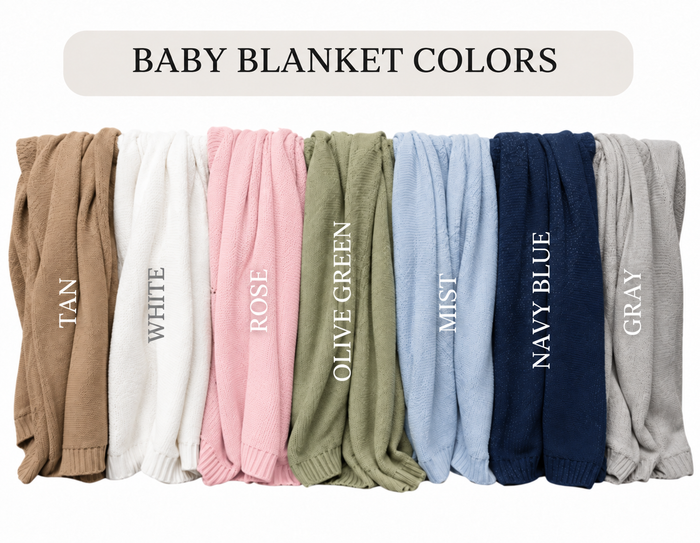 Embroidered Knit Blanket