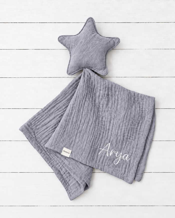 Star blankie in Grey
