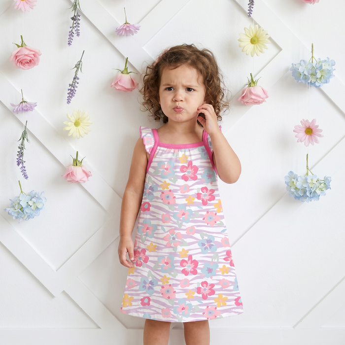 Wildflower Wishes Flutter Sleeve Dress - Bestaroo
