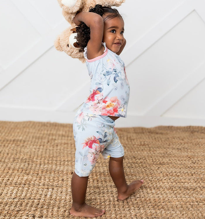Bestaroo - Bamboo - Blossom Snooze Flutter Tank & Shorts