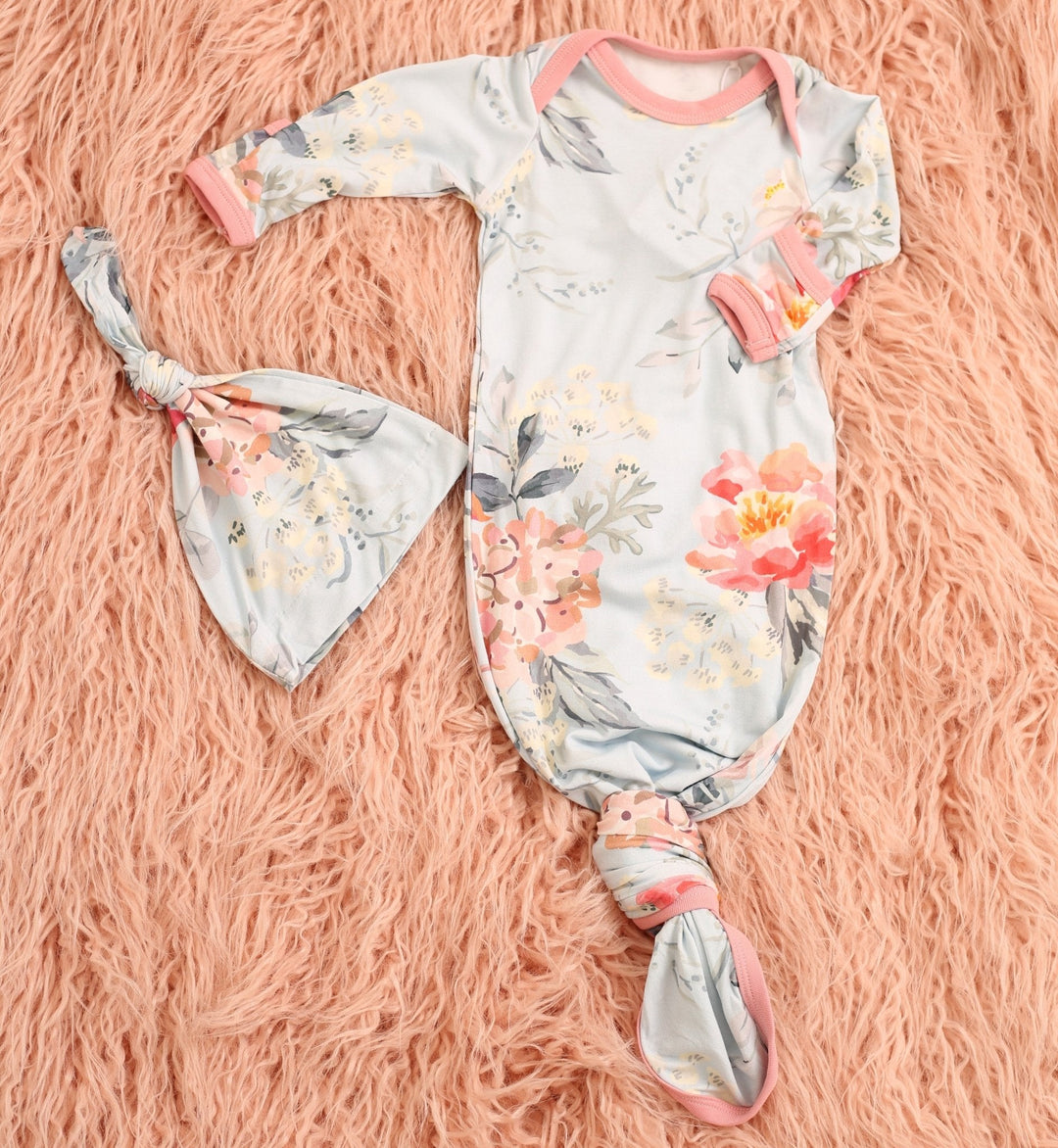 Bestaroo - Bamboo - Blossom Snooze Gown & Hat