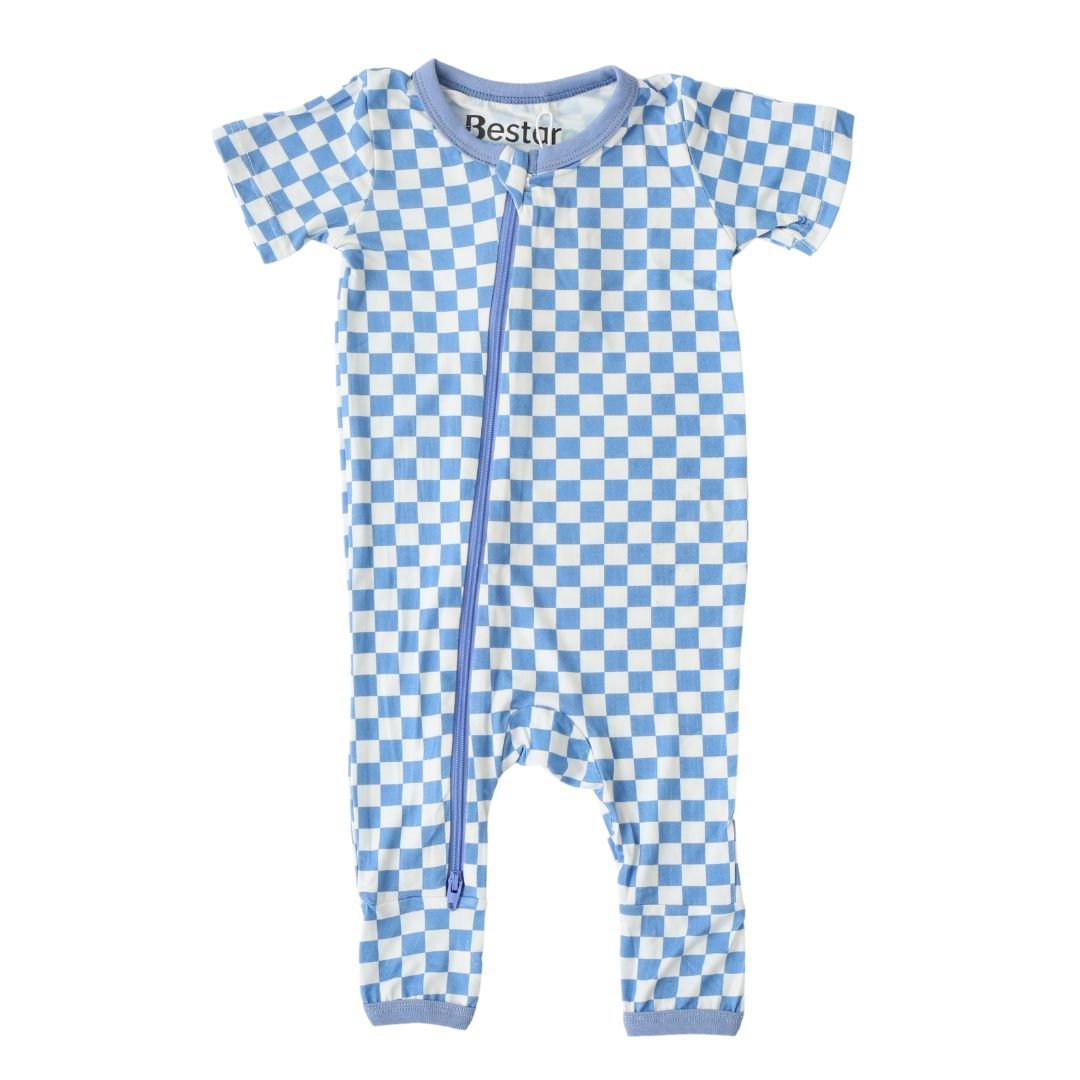 Bestaroo - Bamboo - Blue Checkers Coverall
