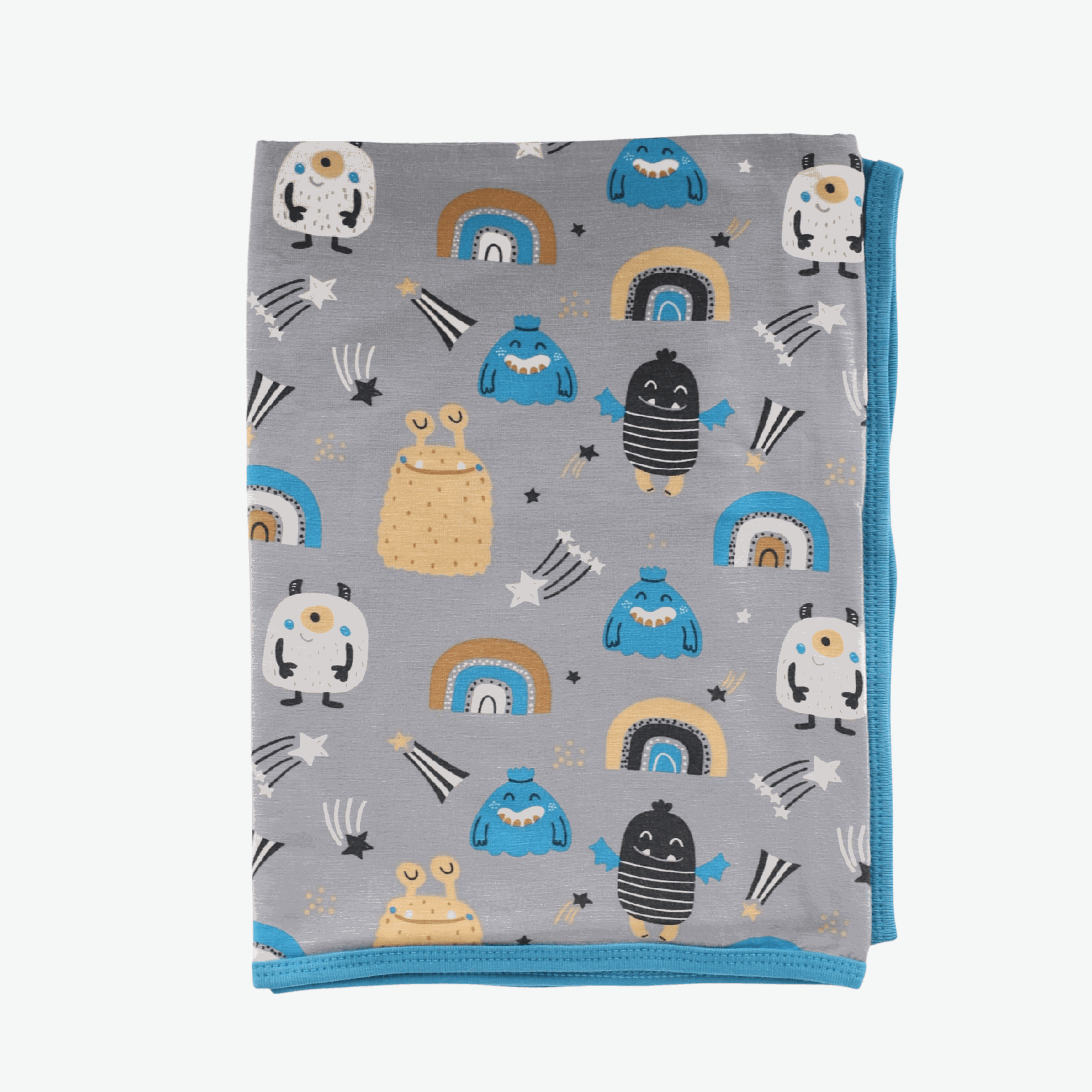 Bestaroo - Blue Happy Monsters Swaddle