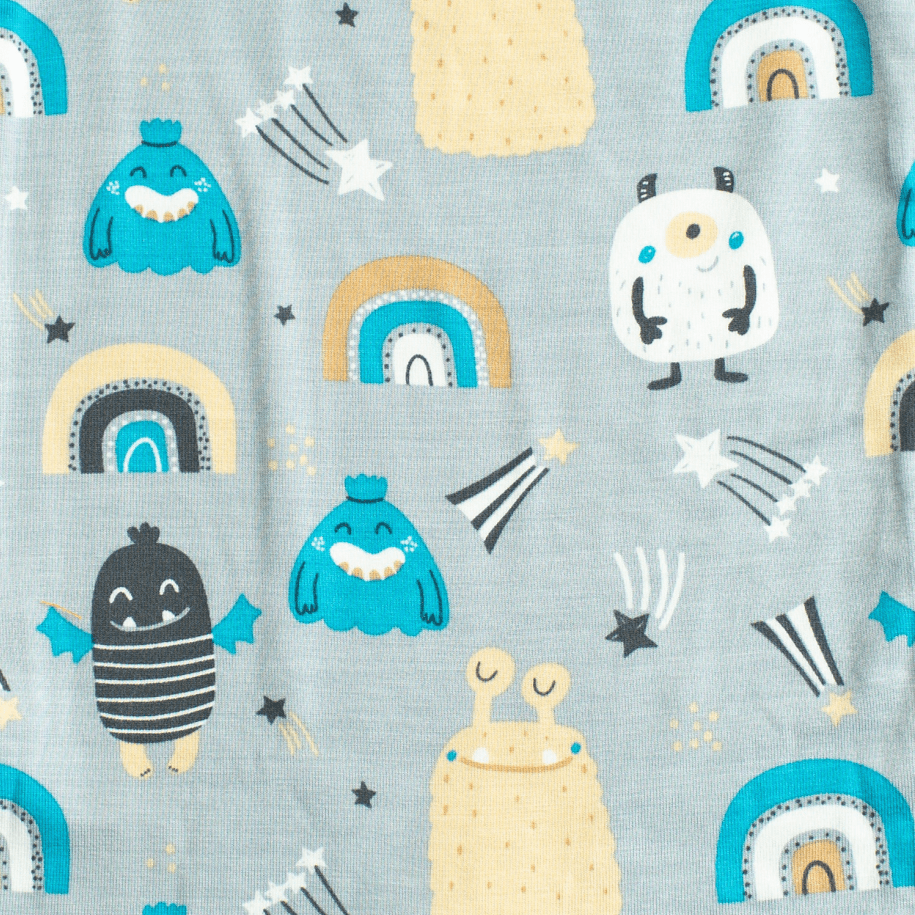 Bestaroo - Bamboo - Blue Happy Monsters Swaddle
