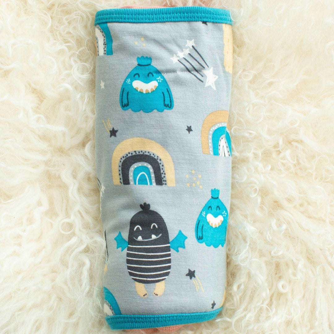 Bestaroo - Bamboo - Blue Happy Monsters Swaddle