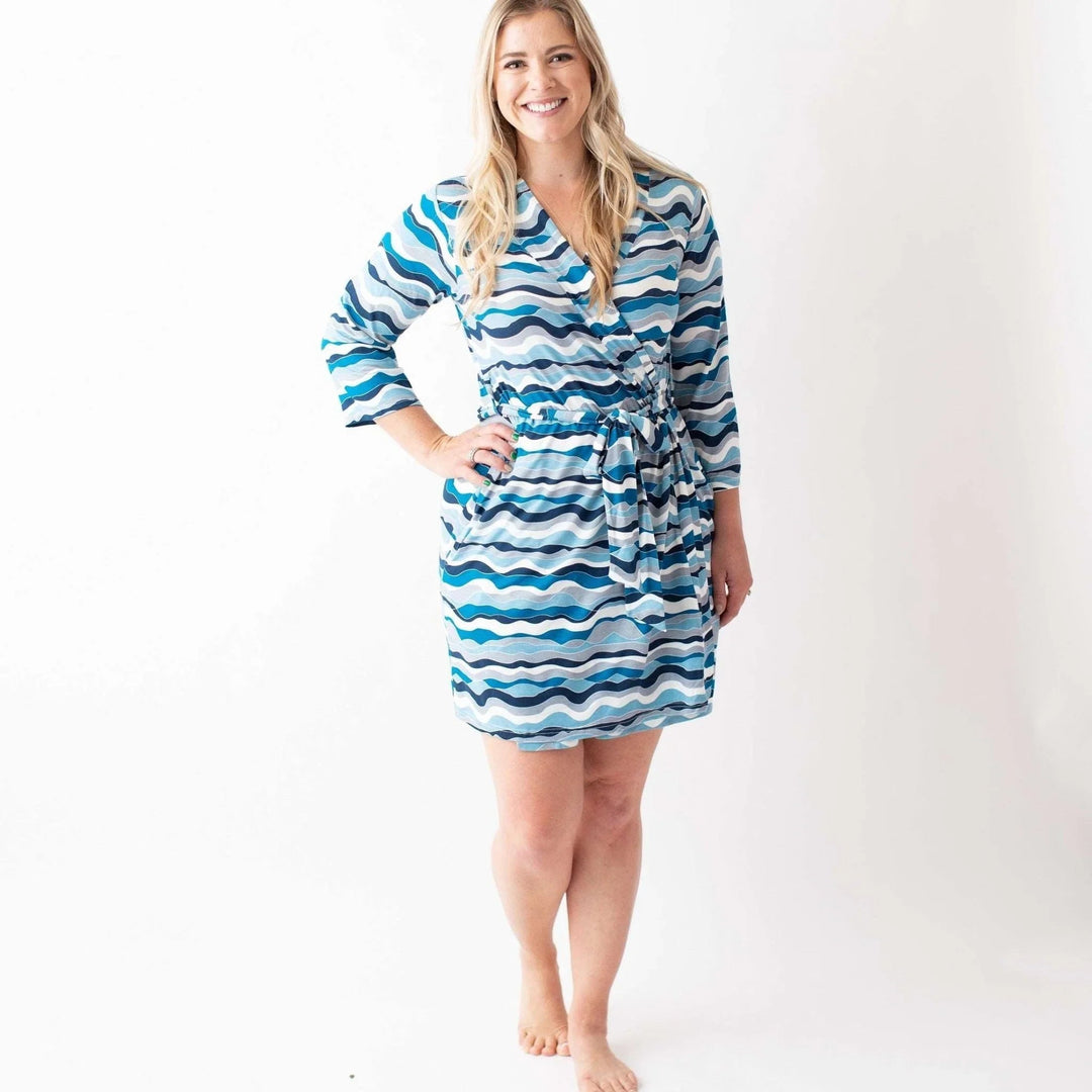 Bestaroo - Bamboo - Blue Waves Robe