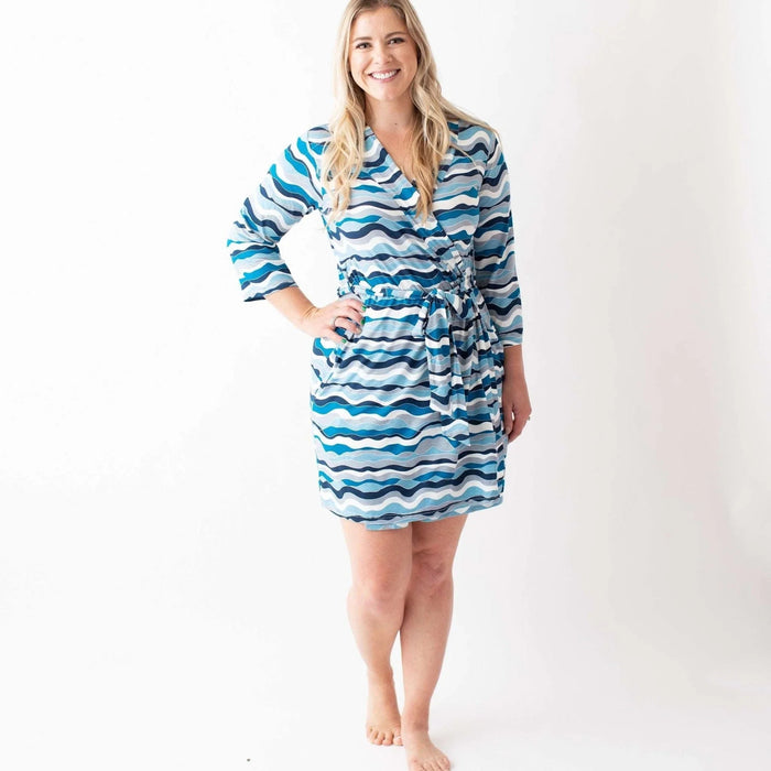 Bestaroo - Bamboo - Blue Waves Robe