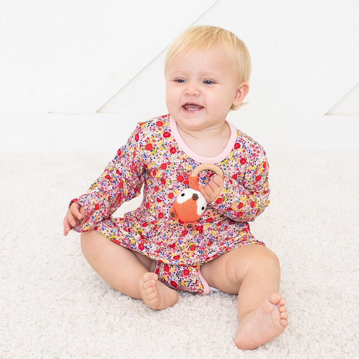 Bestaroo - Bamboo - Blush Bloom Bodysuit Dress