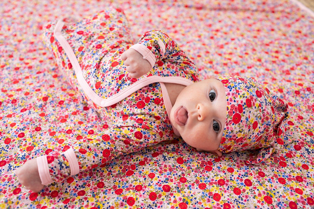 Bestaroo - Bamboo - Blush Bloom Gown & Hat