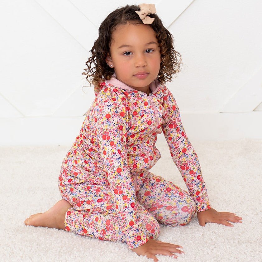 Bestaroo - Bamboo - Blush Bloom Zipper Hoodie