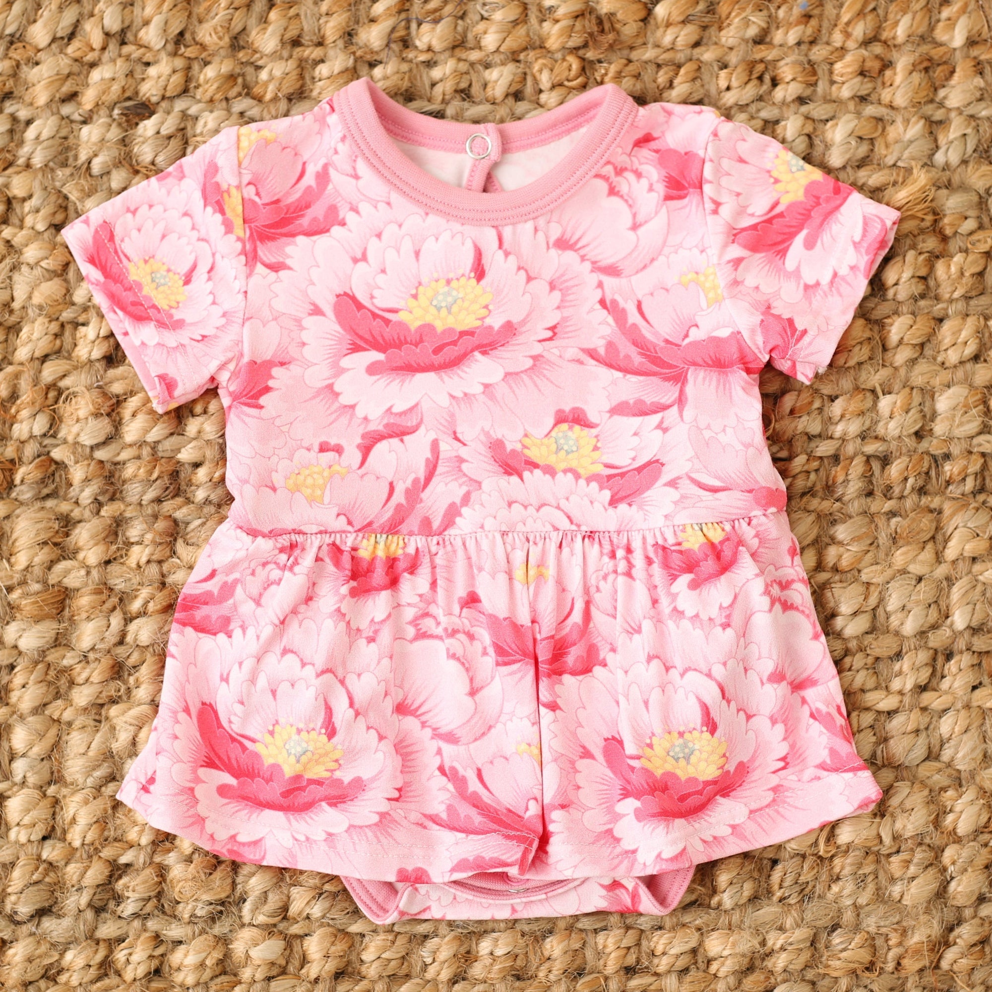 Bestaroo - Bamboo - Blush Dreams Floral Bodysuit Dress