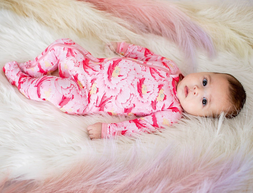 Bestaroo - Bamboo - Blush Dreams Floral Footie