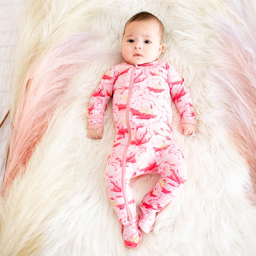 Bestaroo - Bamboo - Blush Dreams Floral Footie