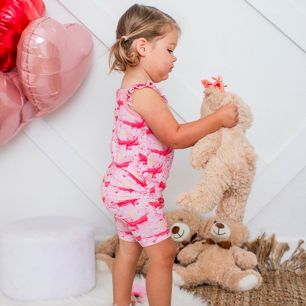 Bestaroo - Bamboo - Blush Dreams Flutter Tank & Shorts