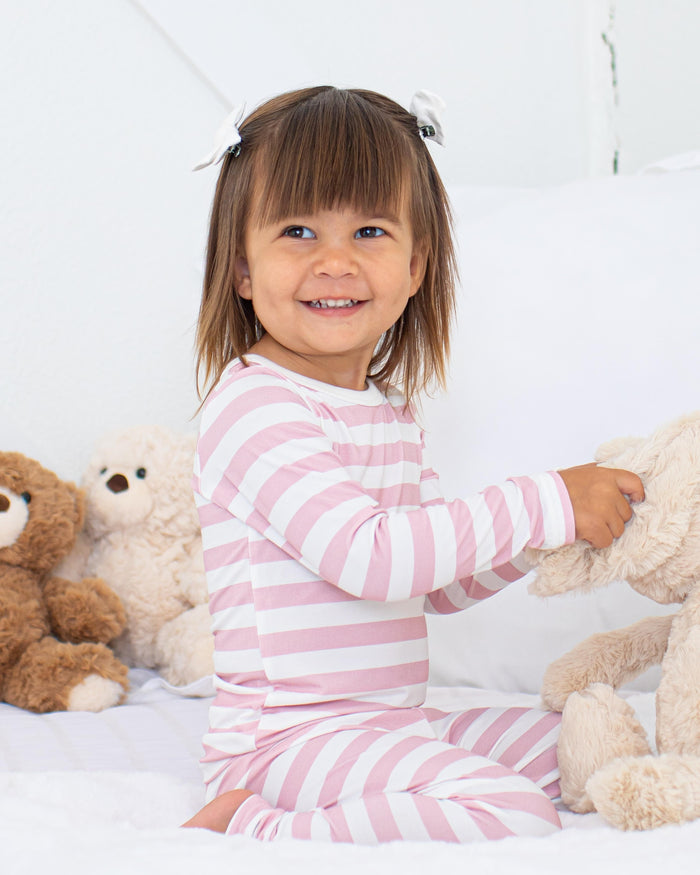 Bestaroo - Bamboo - Blush Stripes L/S Pajama