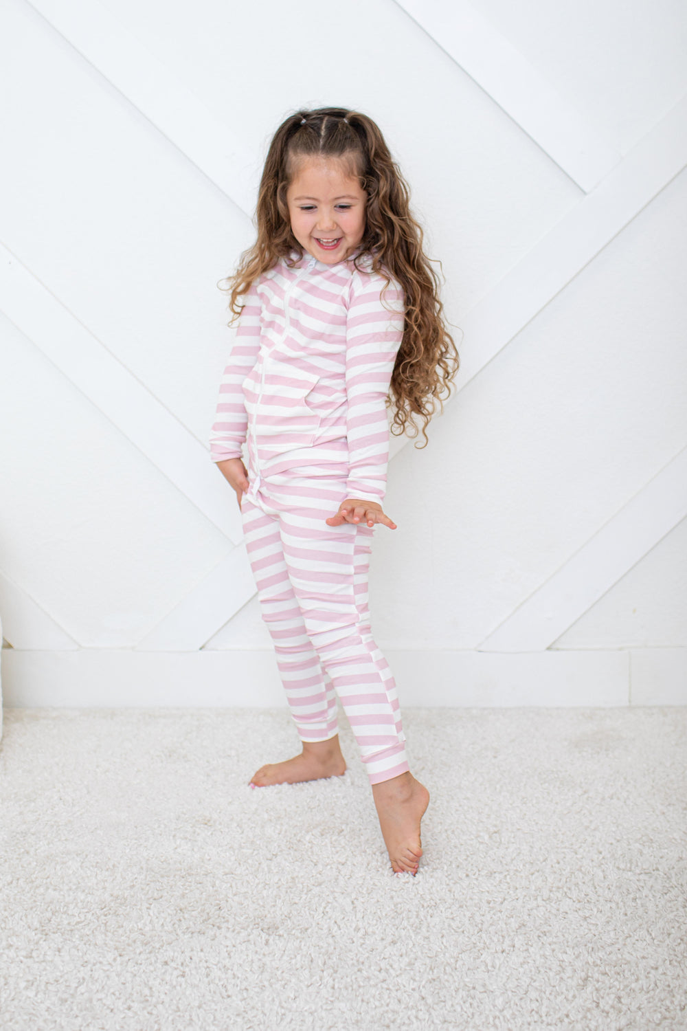 Bestaroo - Bamboo - Blush Stripes Relaxed Fit Jogger