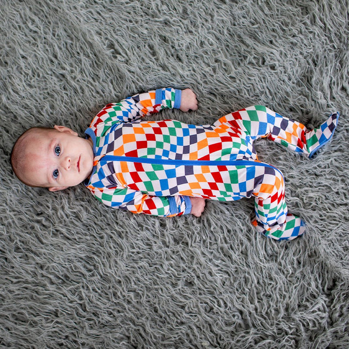 Bestaroo - Bamboo - Bold Checks Footie