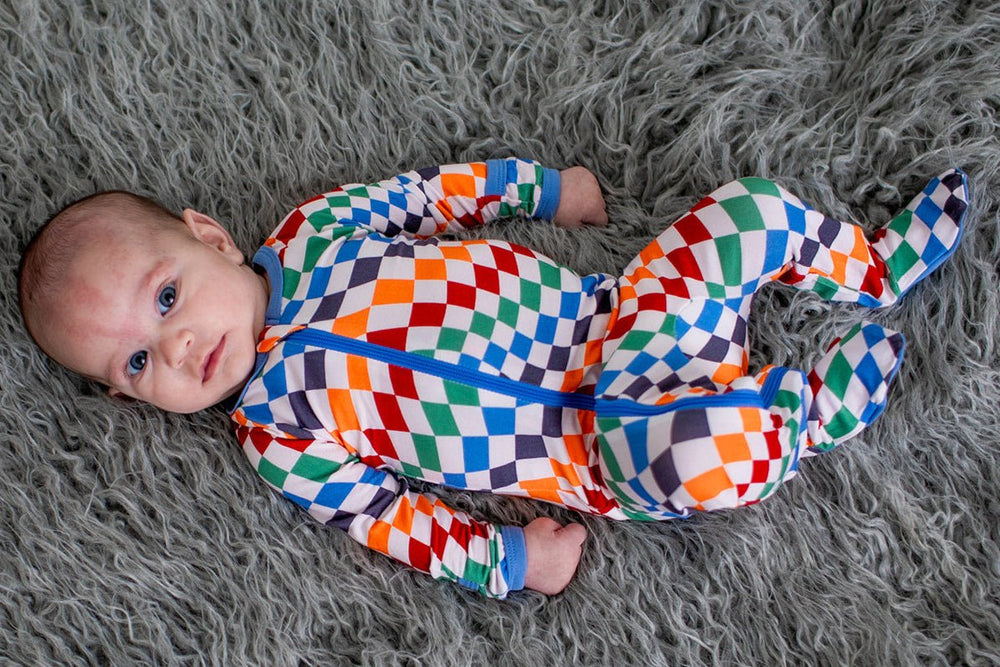 Bestaroo - Bamboo - Bold Checks Footie