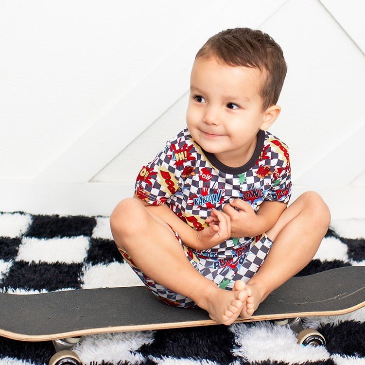 Bestaroo - Boomin Checks Shorts PJs