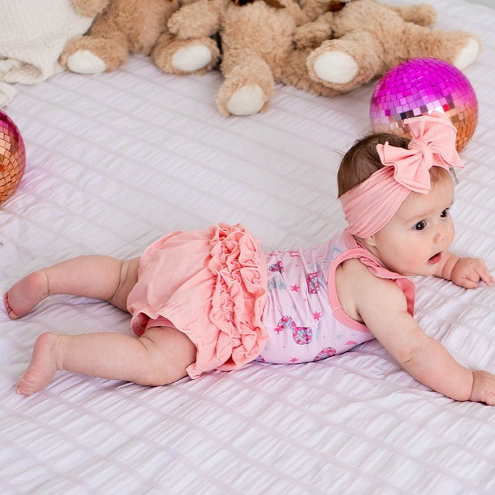 Bestaroo - Bamboo - Bowtastic Boogie Ruffle Bloomer Set