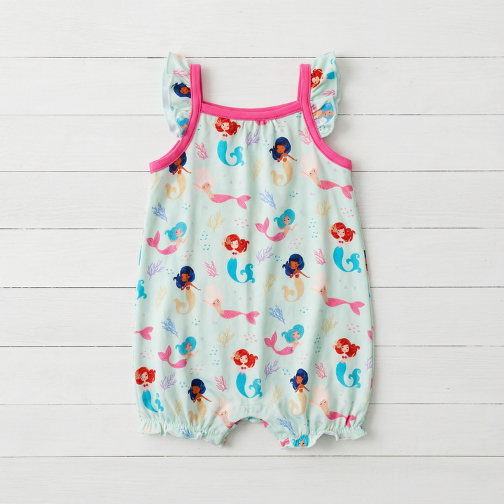 Coral Cuties Bubble Romper