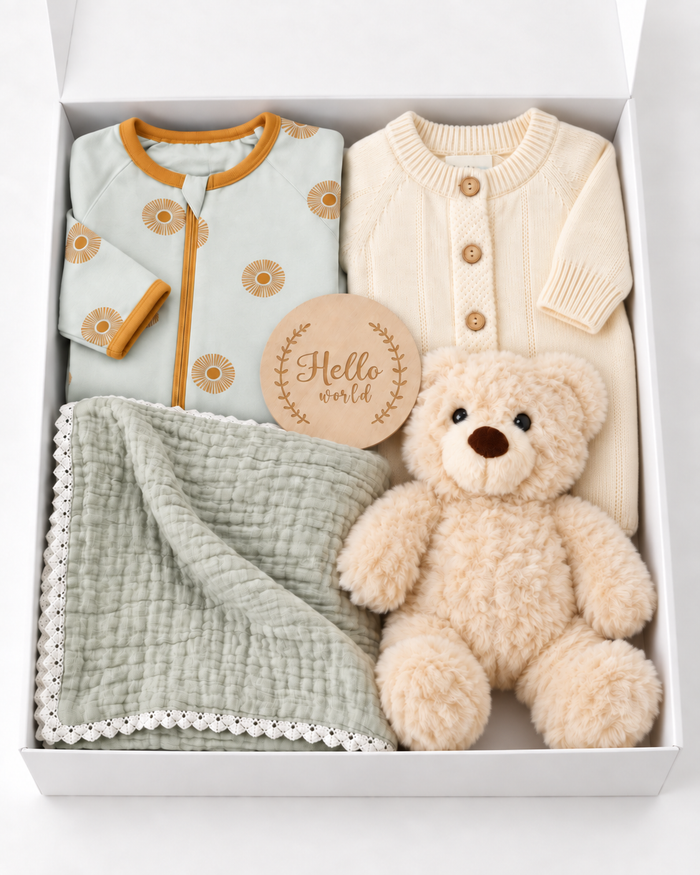 Bestaroo - Bamboo - Buttercream & Sage Gift Box